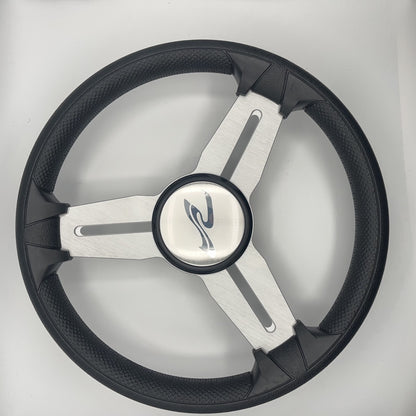 Model 15A Marine Steering Wheel Brushed Alum Spokes | SeaRay Boats