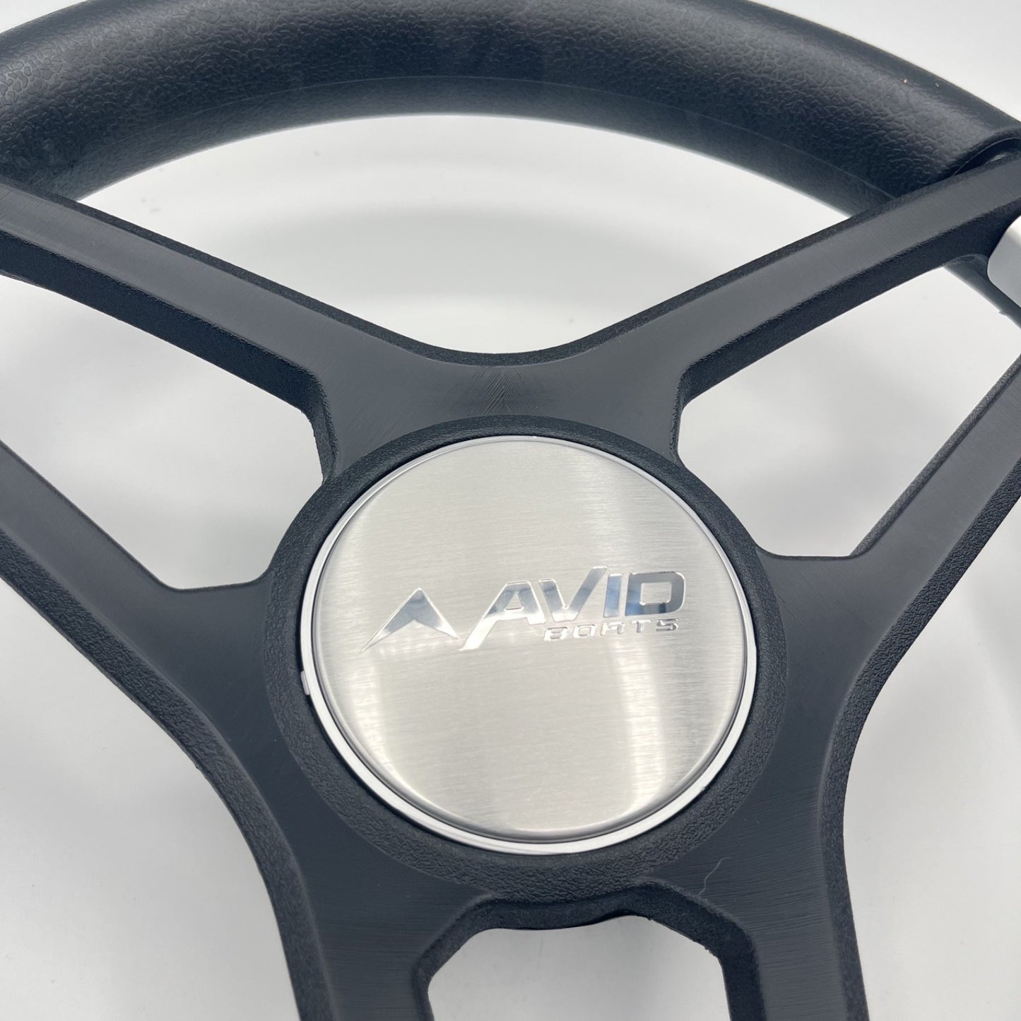 Molino Black w/Soft Touch Urethane Rim Boat Steering Wheel | Avid Boats