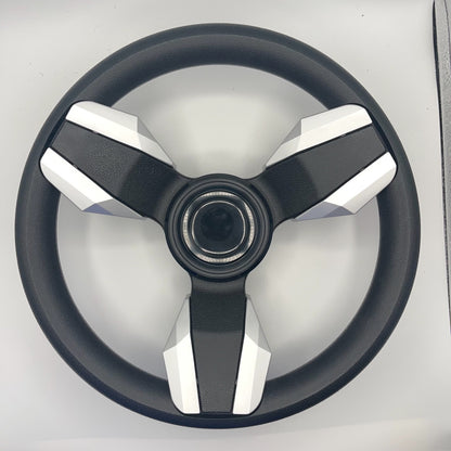 Collina Boat Steering Wheel Brushed Inserts - Keyed ONLY