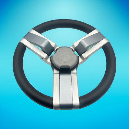 Gussi Italia Marine Steering Wheel Multi Color Gray Aluminum Wheel | Tige