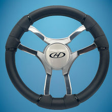 Malera Boat Steering Wheel Chrome Spokes | Harris Kayot Gray Star