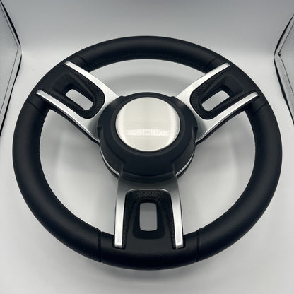 Gussi Italia Black Model 702 Steering Wheel | Plain Brushed