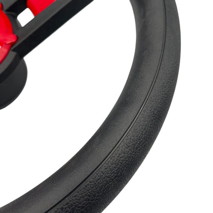 Giazza Golf Cart Steering E-Z-GO HUB Soft Touch Rim ABS Spokes - Red Inserts