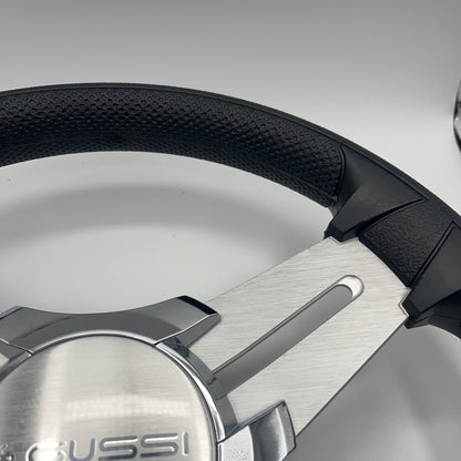 Model 15A Marine Steering Wheel Brushed Alum Spokes | Gussi Italia Cap