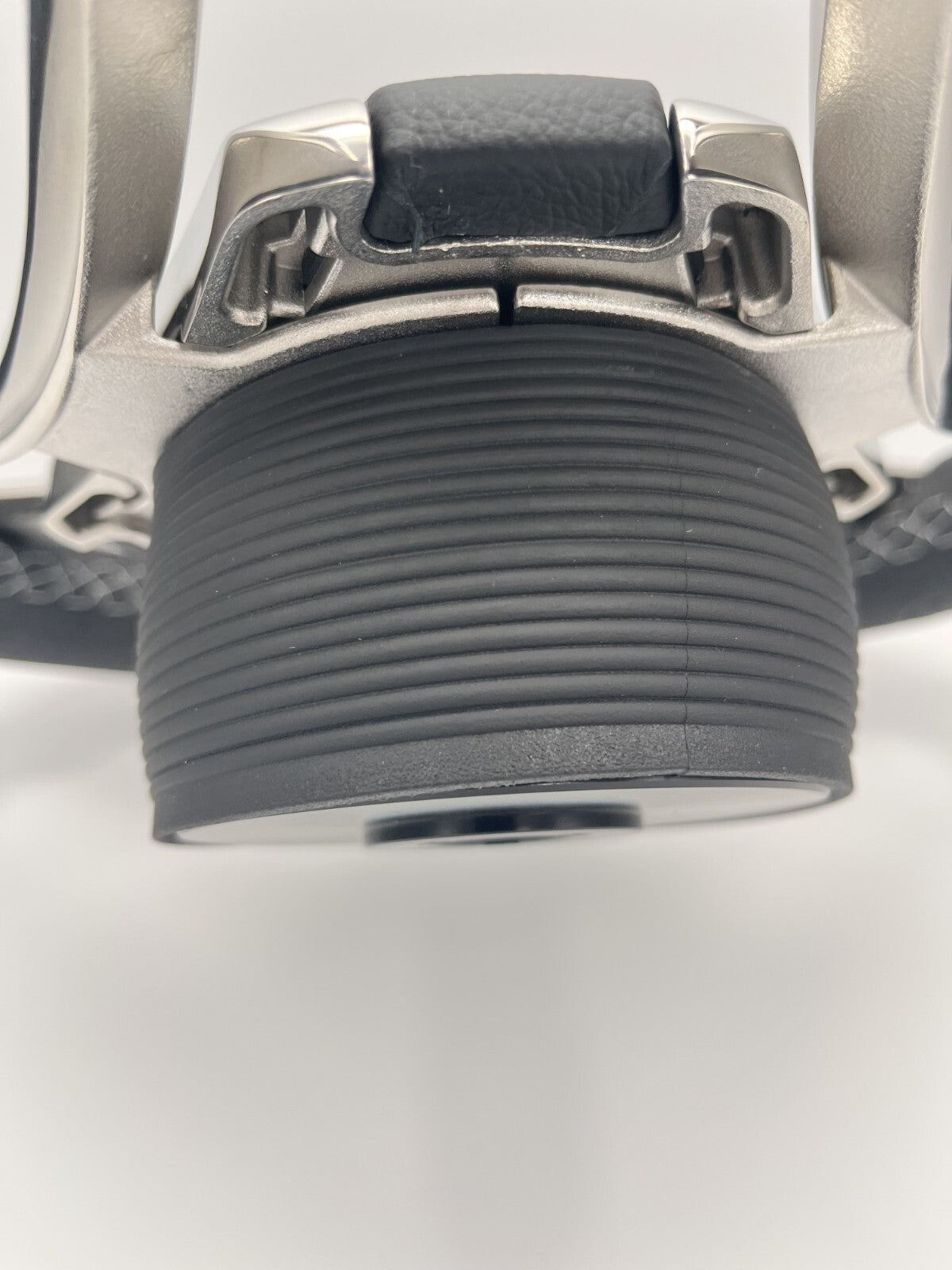 Lora Boat Steering Wheel Stainless Steel Spokes | Silver Wave Boat Logo
