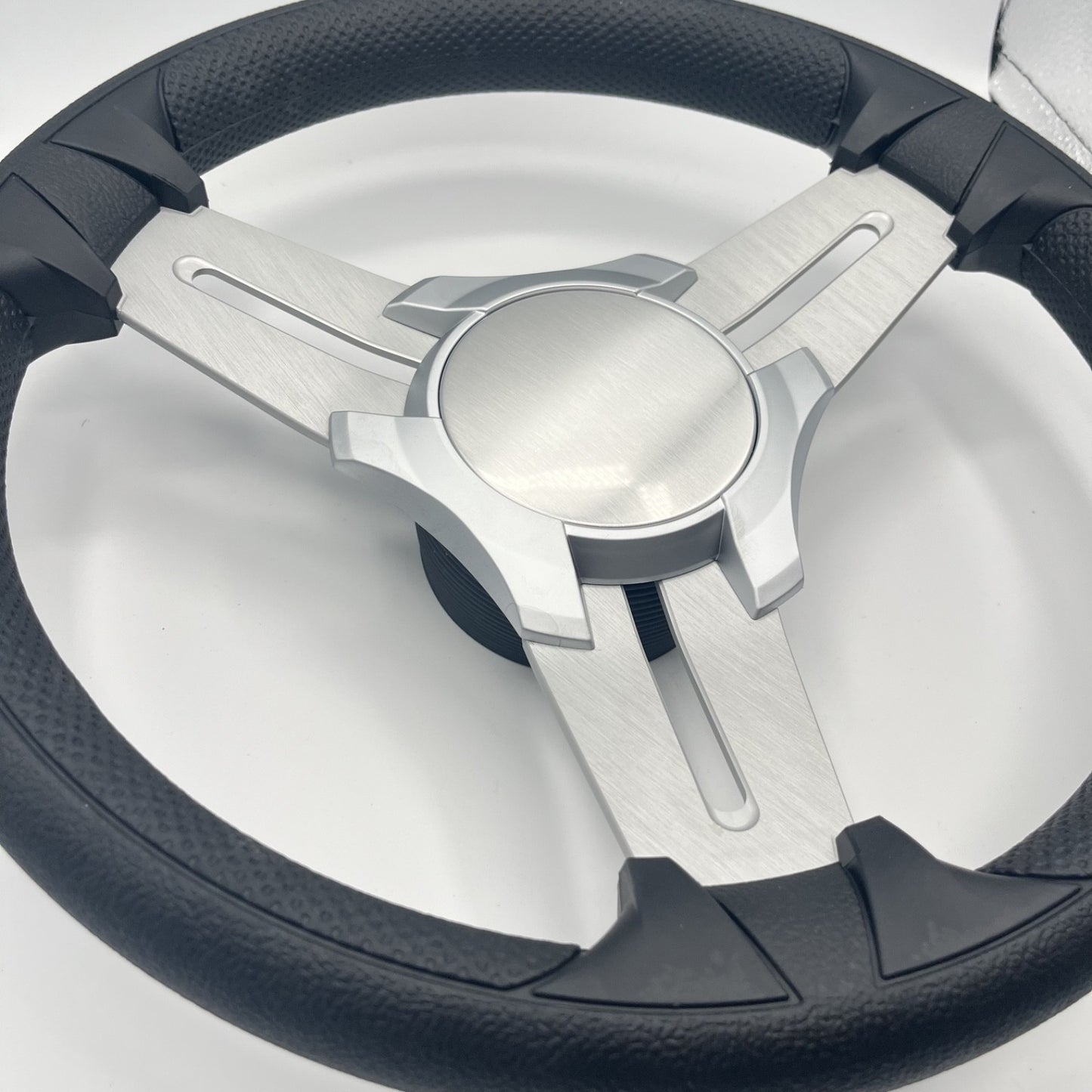 Model 15 Marine Steering Wheel Brush Alum Spokes | Blank Brushed