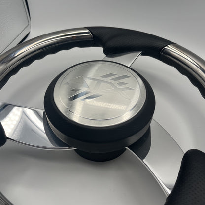 Model M533 Boat Steering Wheel Polished Aluminum Spokes | ATX
