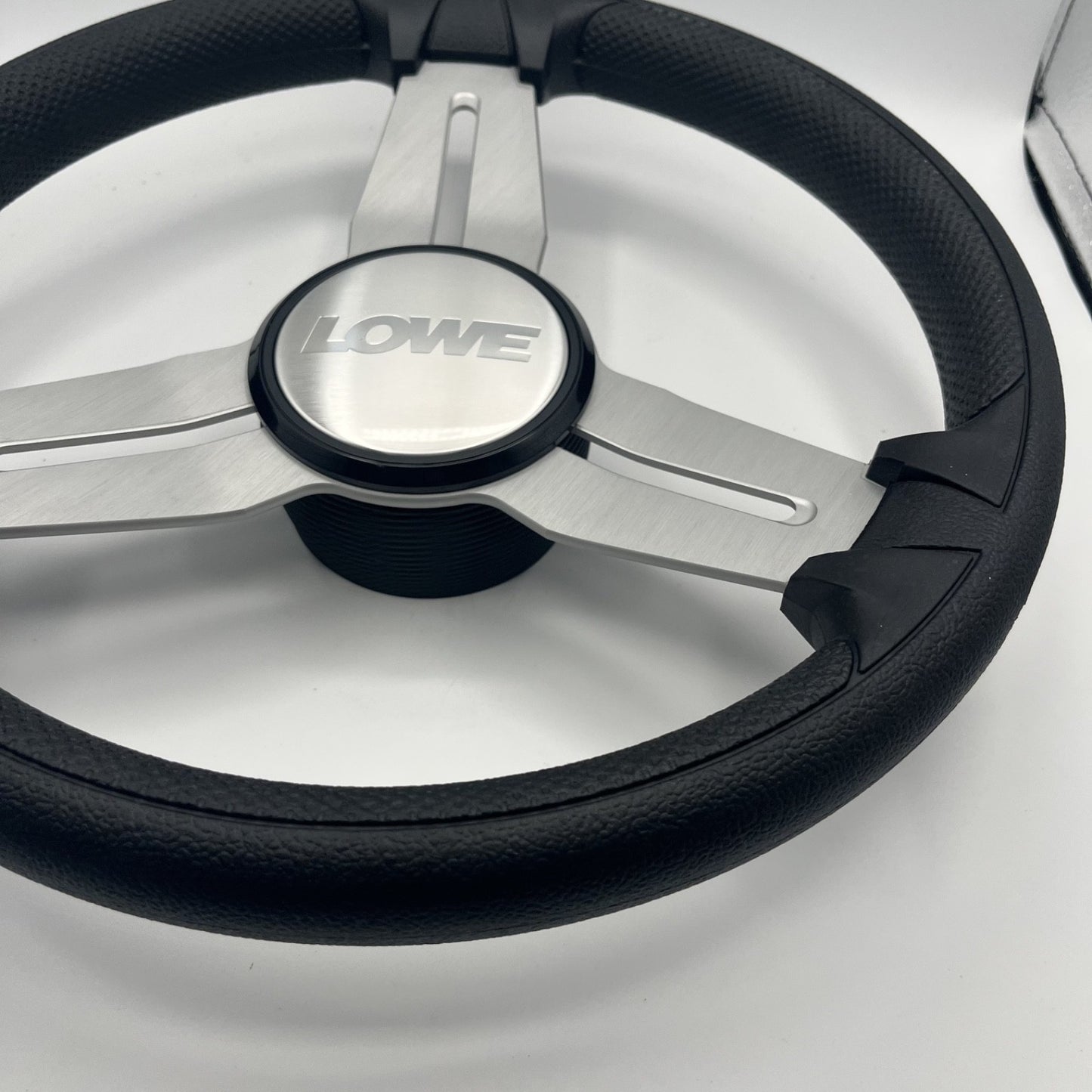 Model 15 Marine Steering Wheel Brushed Alum Spokes | Lowe Boats