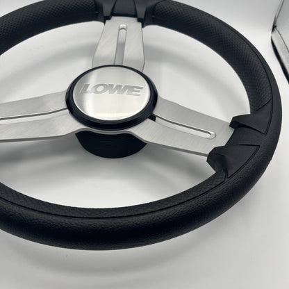 Model 15 Marine Steering Wheel Brushed Alum Spokes | Lowe Boats