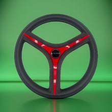 Brenta Black & Red Golf Cart Steering Wheel Fits CLUBCAR PRECEDENT