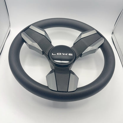 Collina Boat Steering Wheel Dark Gray Inserts - Lowe - Keyed ONLY