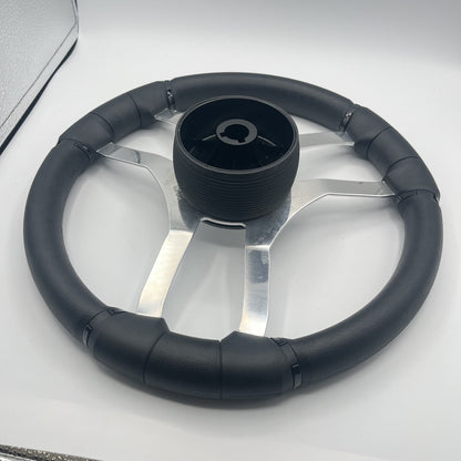 Malera Boat Steering Wheel Chrome Spokes | SeaRay
