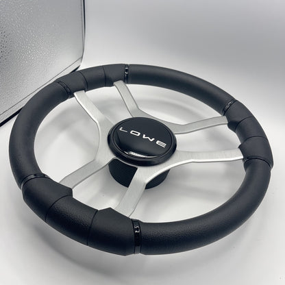 Malera Boat Steering Wheel Brushed Aluminum Spokes | Lowe Boats