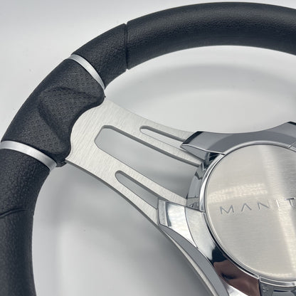 Gussi Italia Boat Steering Wheel Brushed Aluminum Spokes | Manitou Boats