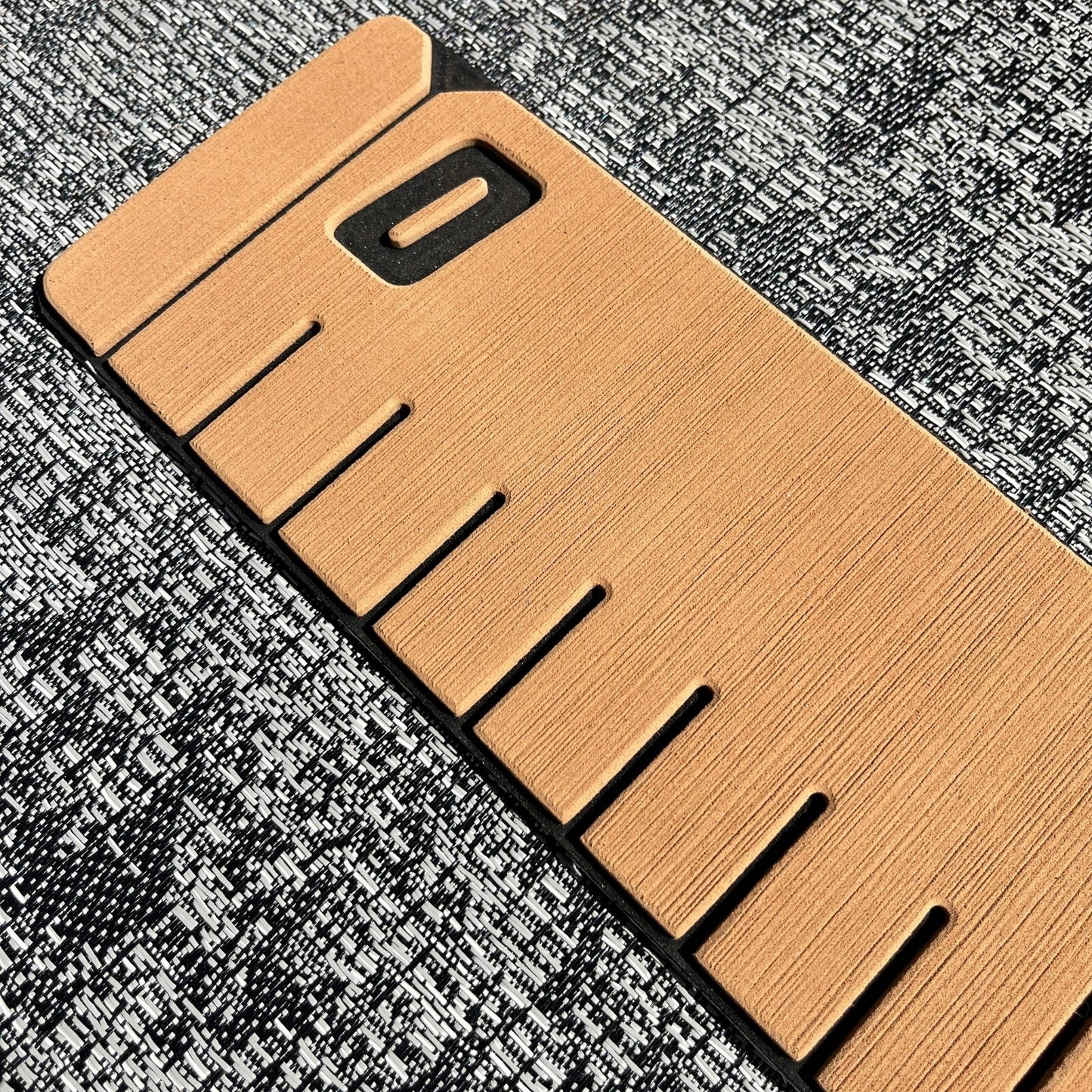reFLEX | 36" Fish Ruler for Boats | Koa Brown over Aphotic Black - Routered