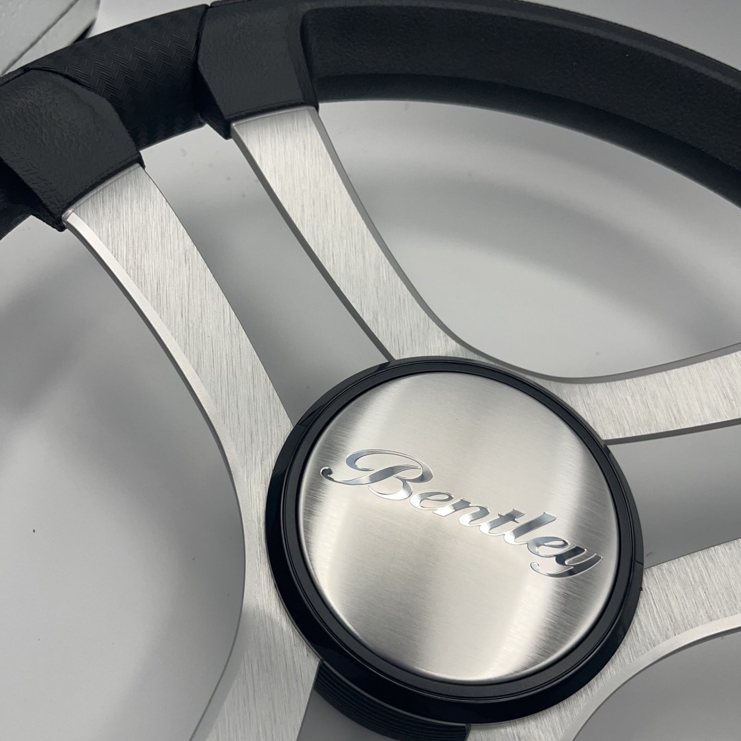 Benaco Boat Steering Wheel Brushed Aluminum Spokes | Bentley