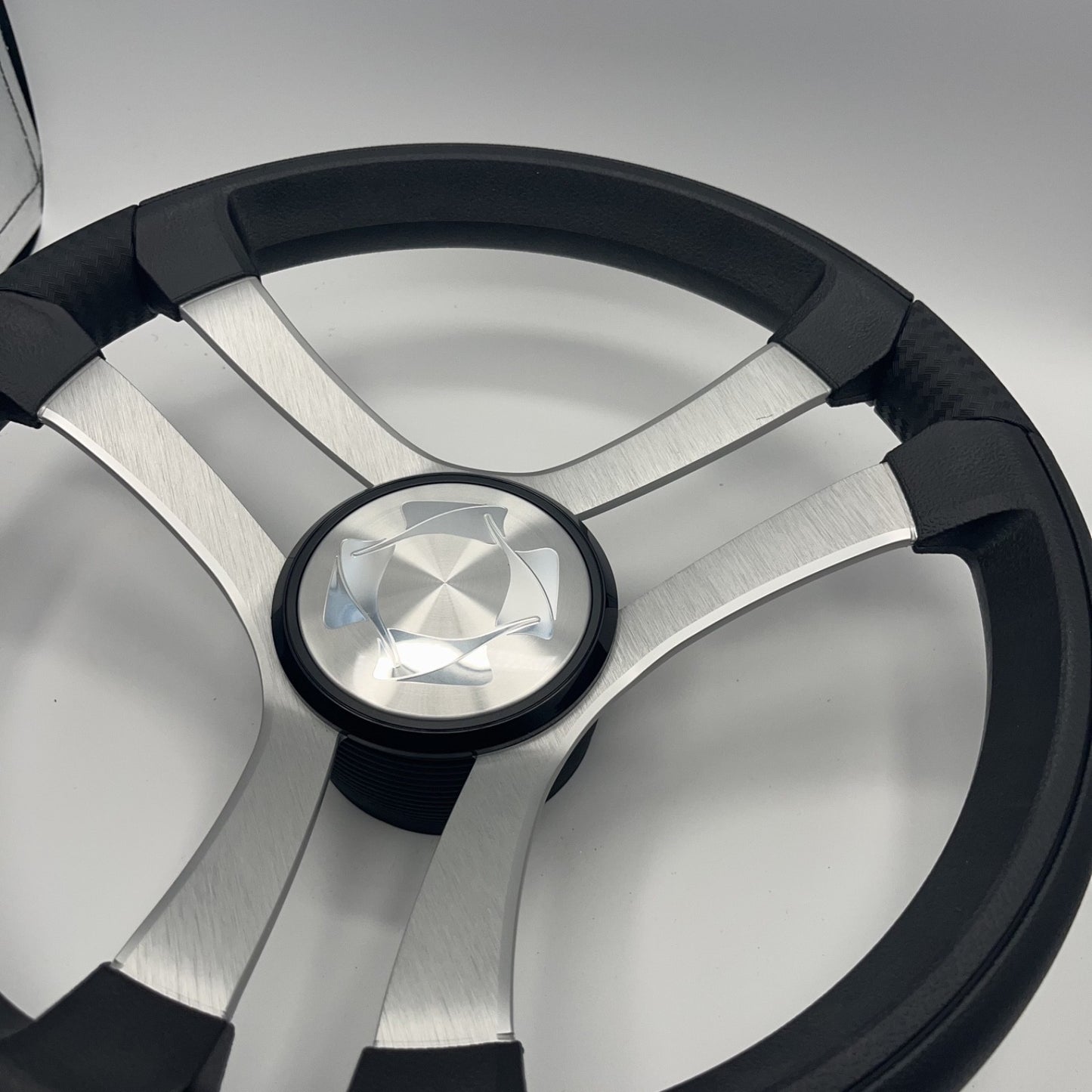Benaco Boat Steering Wheel Brushed Aluminum Spokes | Stingray