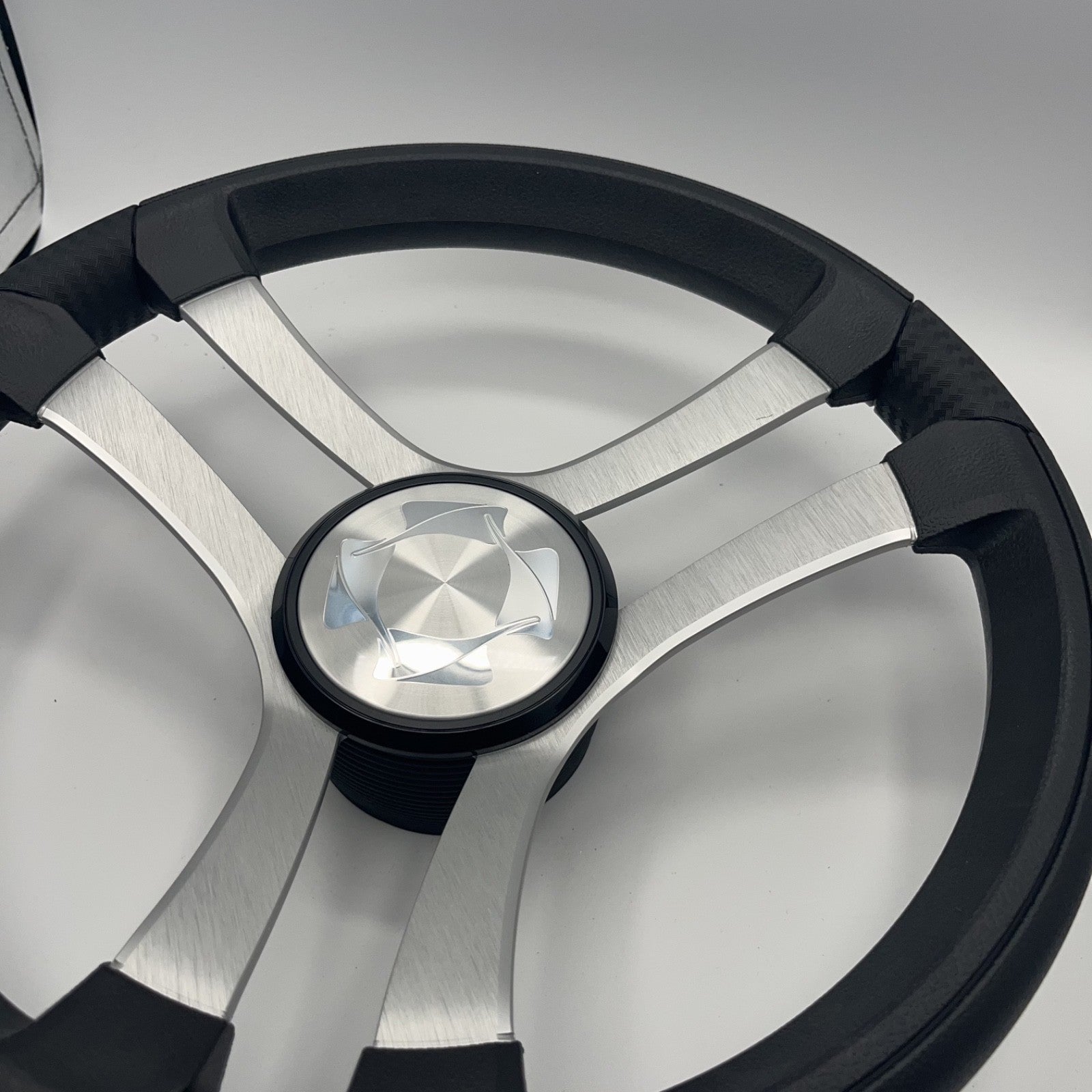 Benaco Boat Steering Wheel Brushed Aluminum Spokes | Stingray