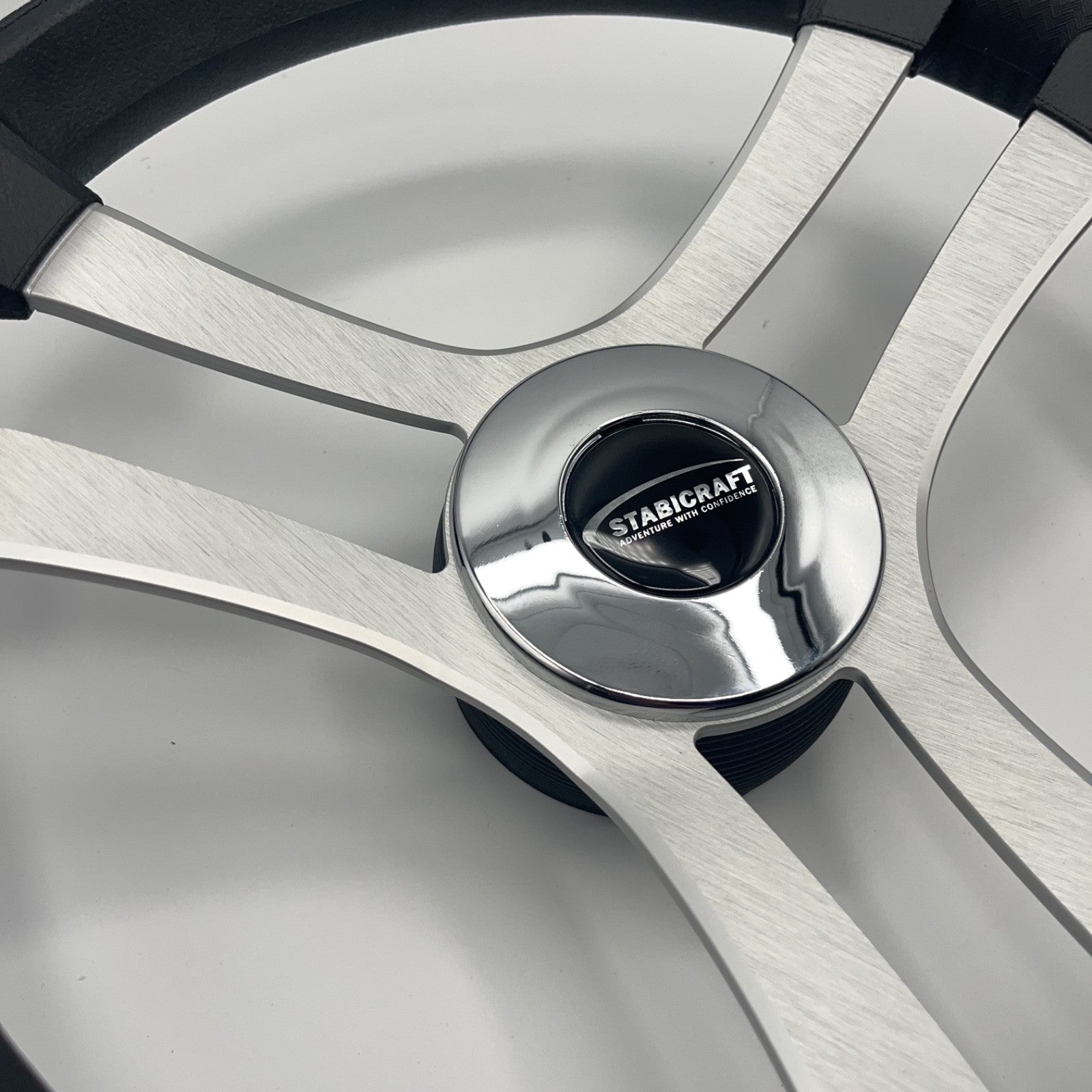 Benaco Boat Steering Wheel Brushed Aluminum Spokes | Stabicraft