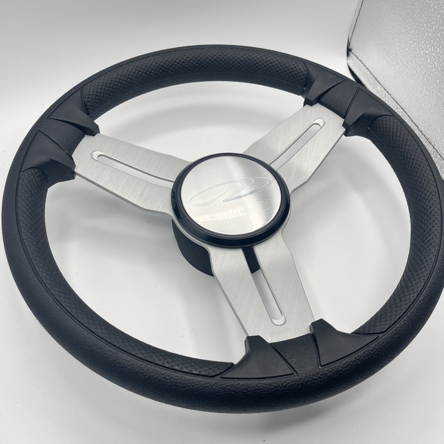 Model 15 Marine Steering Wheel Brush Alum Spokes | Regal Boats Logo