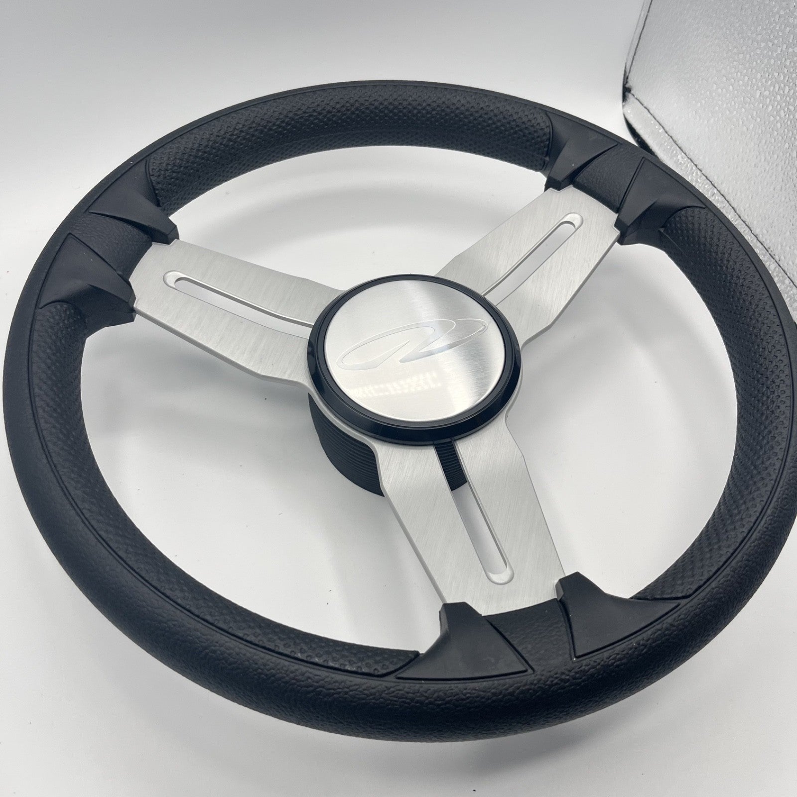 Model 15 Marine Steering Wheel Brush Alum Spokes | Regal Boats Logo