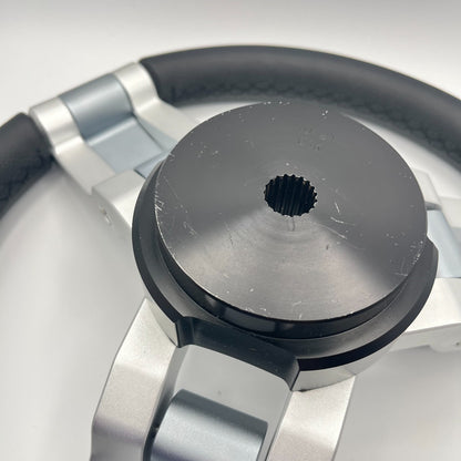 Gussi Italia Marine Steering Wheel Multi Color Gray Aluminum Wheel | Tige