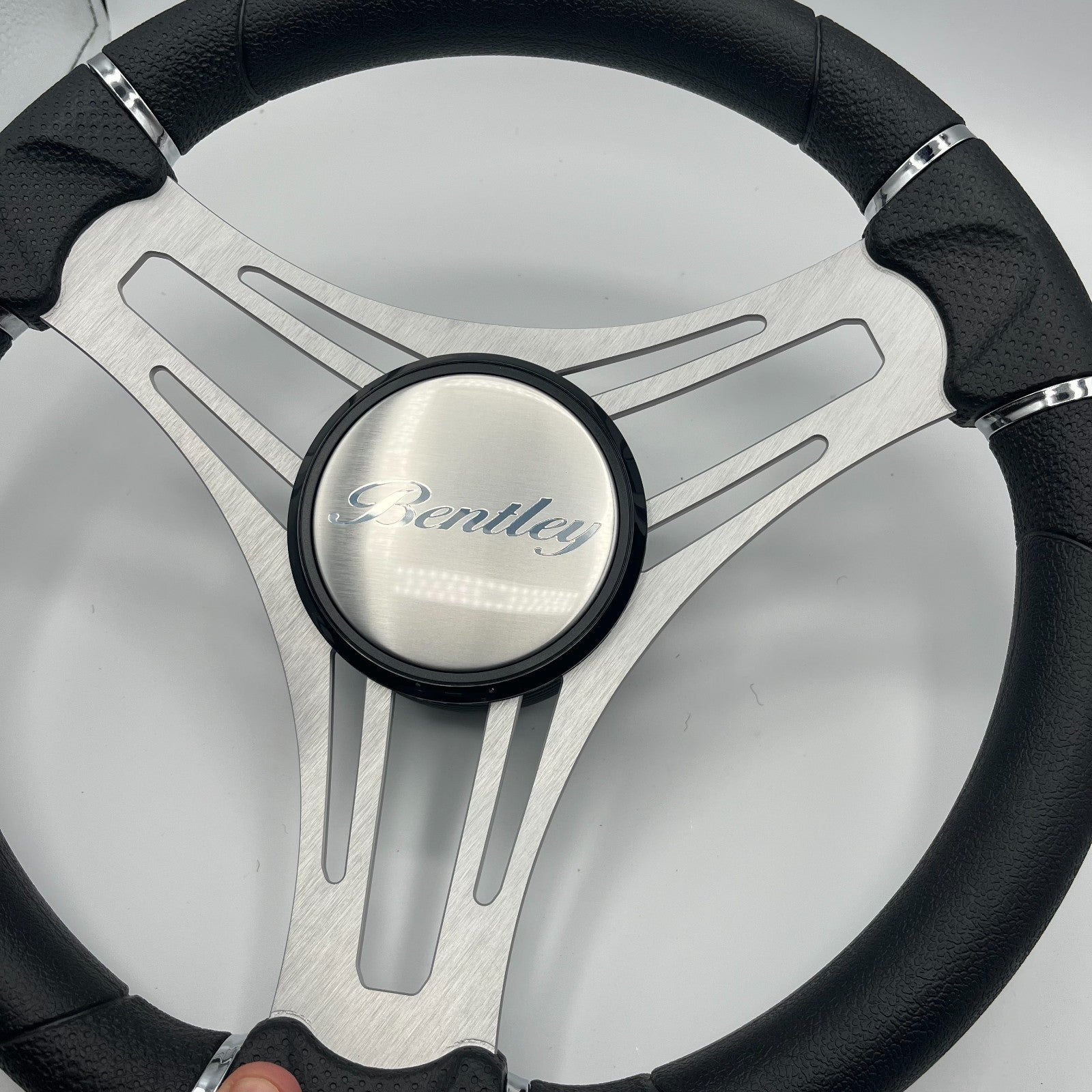 Verona Boat Steering Wheel Brushed Alum Spokes | Bentley