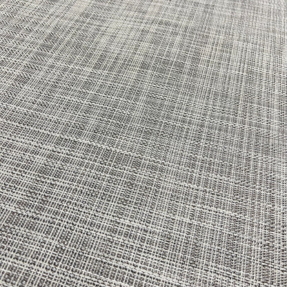 Woven Vinyl Flooring | IKAT - White Silver | 6' Width | Choose Your Length