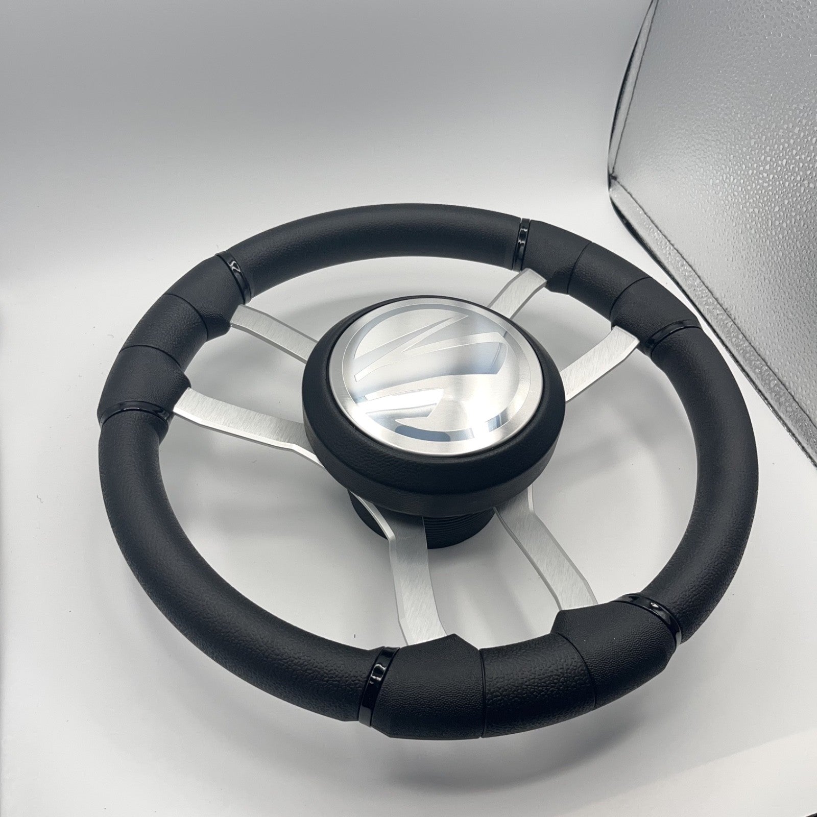 Malera Boat Steering Wheel Brushed Aluminum Spokes | Tige Boats