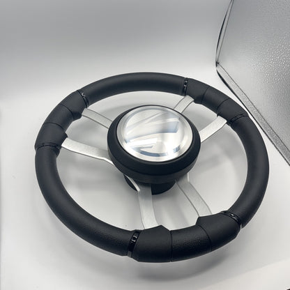 Malera Boat Steering Wheel Brushed Aluminum Spokes | Tige Boats