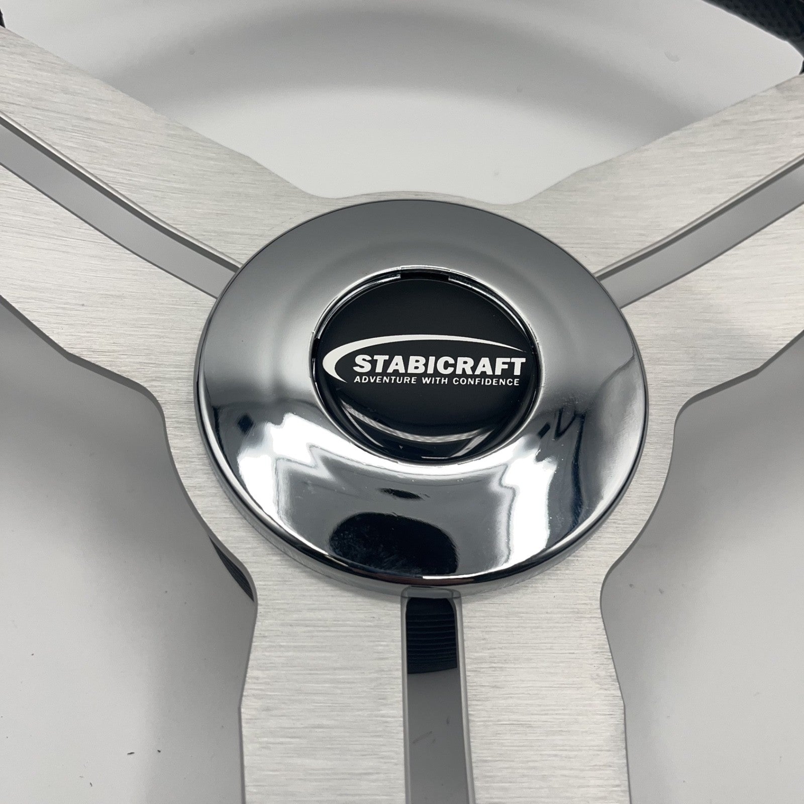 Model 15A Marine Steering Wheel Brushed Alum Spokes | Stabicraft Cap