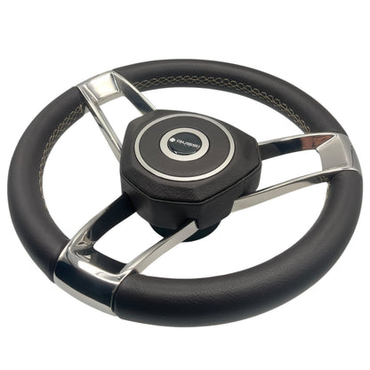 Model 700B Gussi Italia Boat Steering Wheel Polished Stainless Steel Spokes