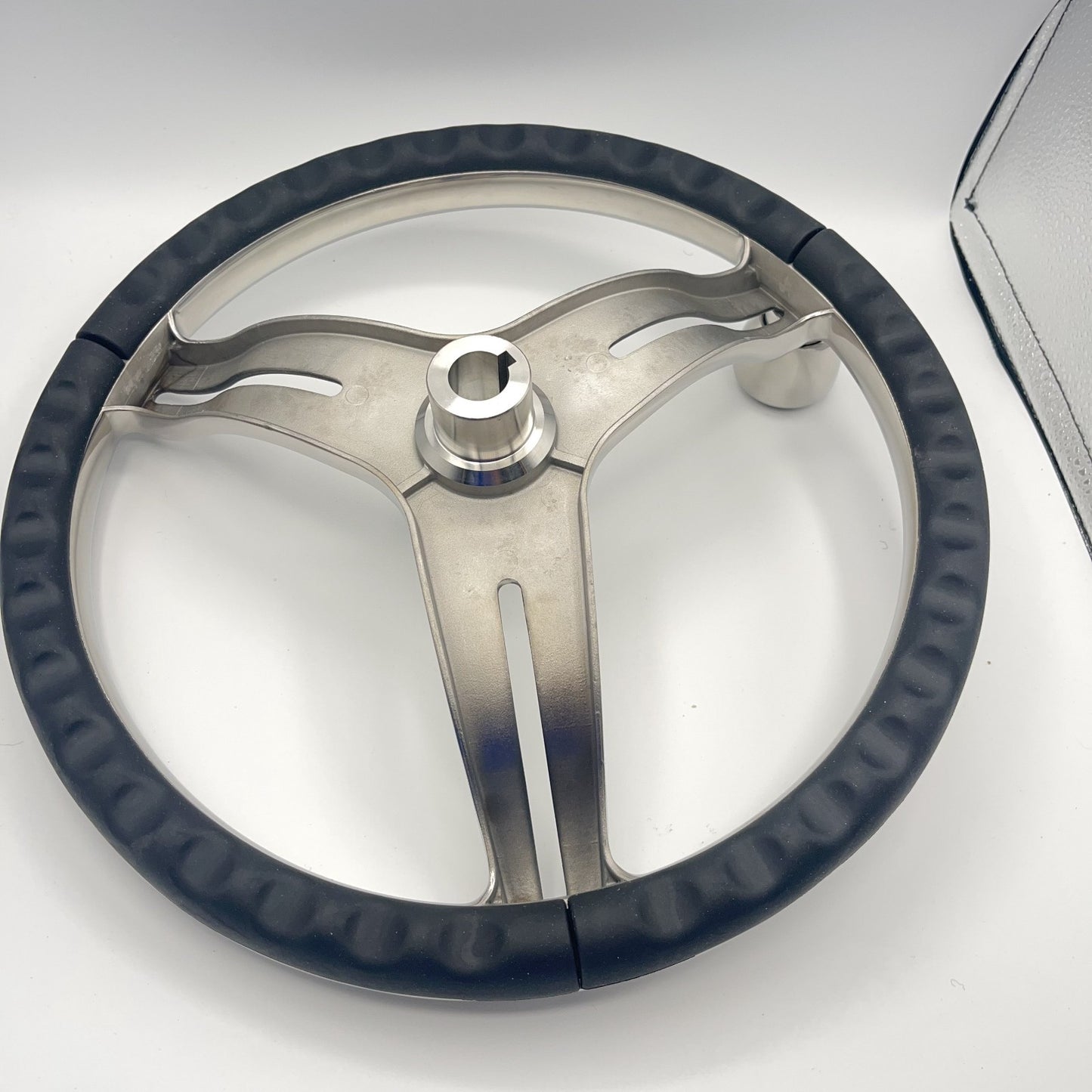 Cimbro Salt Water Boat Steering Wheel+Knob Polished Stainless Steel | Gussi