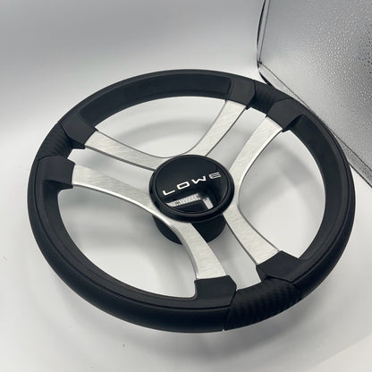 Benaco Boat Steering Wheel Brushed Aluminum Spokes | Lowe Boats