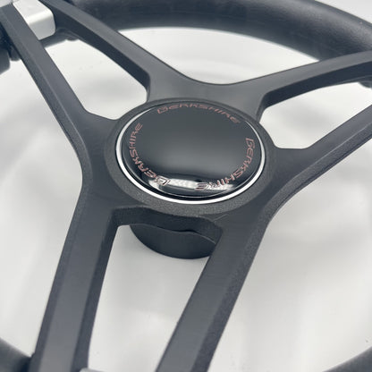 Molino Black w/Soft Touch Urethane Rim Boat Steering Wheel | Berkshire Boats