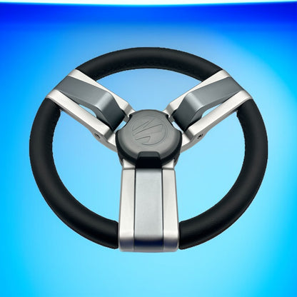 Gussi Italia Marine Steering Wheel Multi Color Gray Aluminum Wheel | Tige
