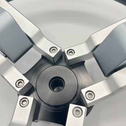 Gussi Italia Marine Steering Wheel Multi Color Gray Aluminum Wheel | Tige