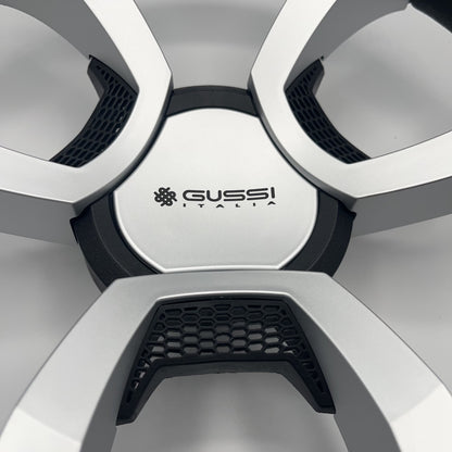 La Corte Boat Steering Wheel Silver Inserts | Gussi Italia Logo