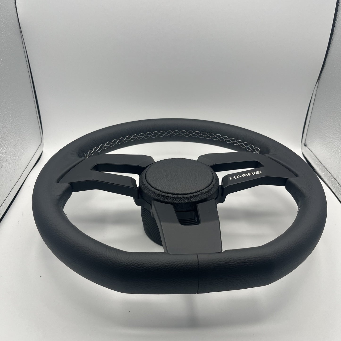 Gussi Italia Boat Sinel Steering Wheel Black Billet Aluminum Spoke | Harris