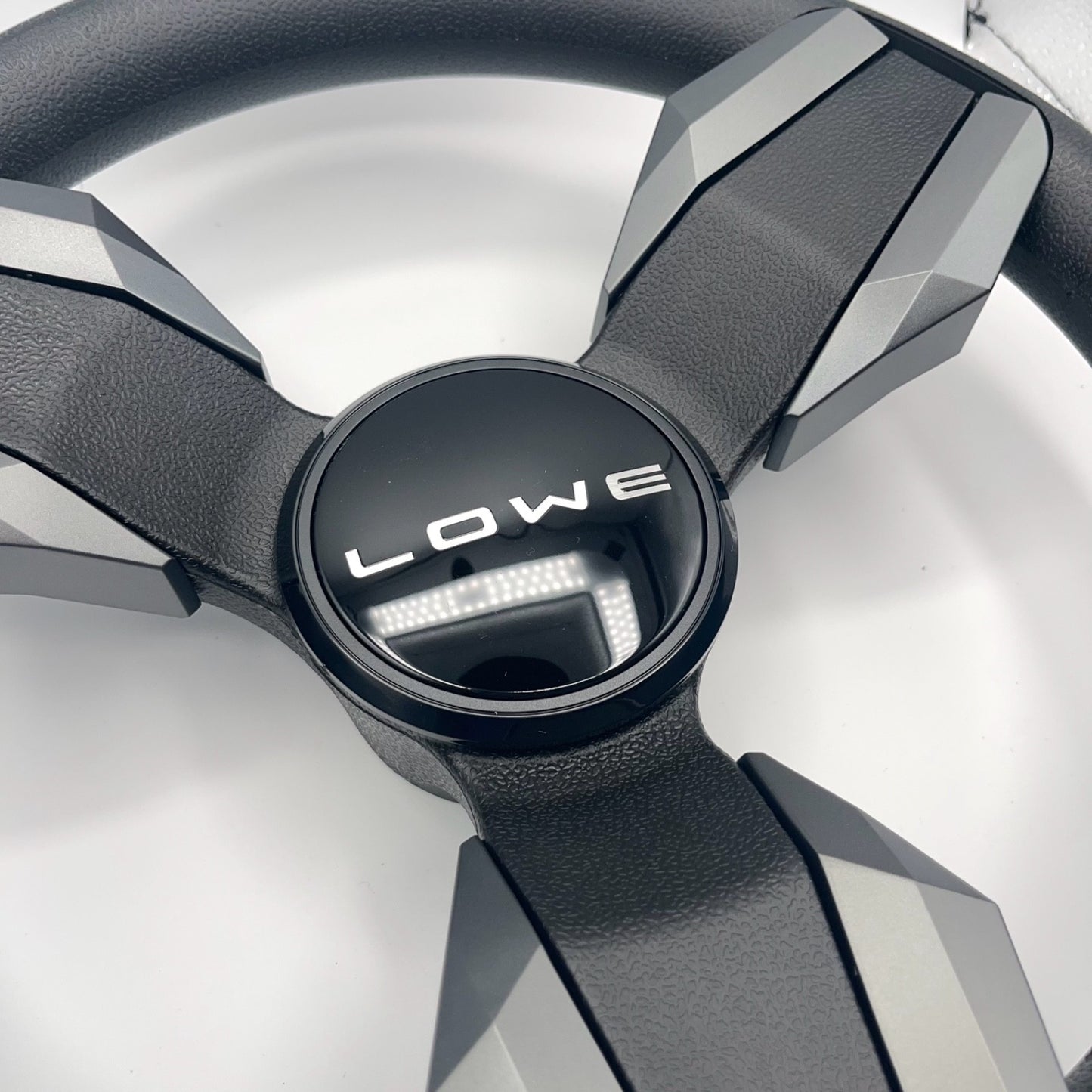 Collina Boat Steering Wheel Dark Gray Inserts - Lowe - Keyed ONLY