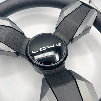 Collina Boat Steering Wheel Dark Gray Inserts - Lowe - Keyed ONLY