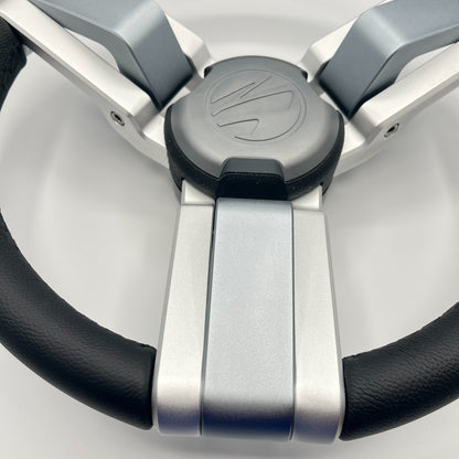 Gussi Italia Marine Steering Wheel Multi Color Gray Aluminum Wheel | Tige
