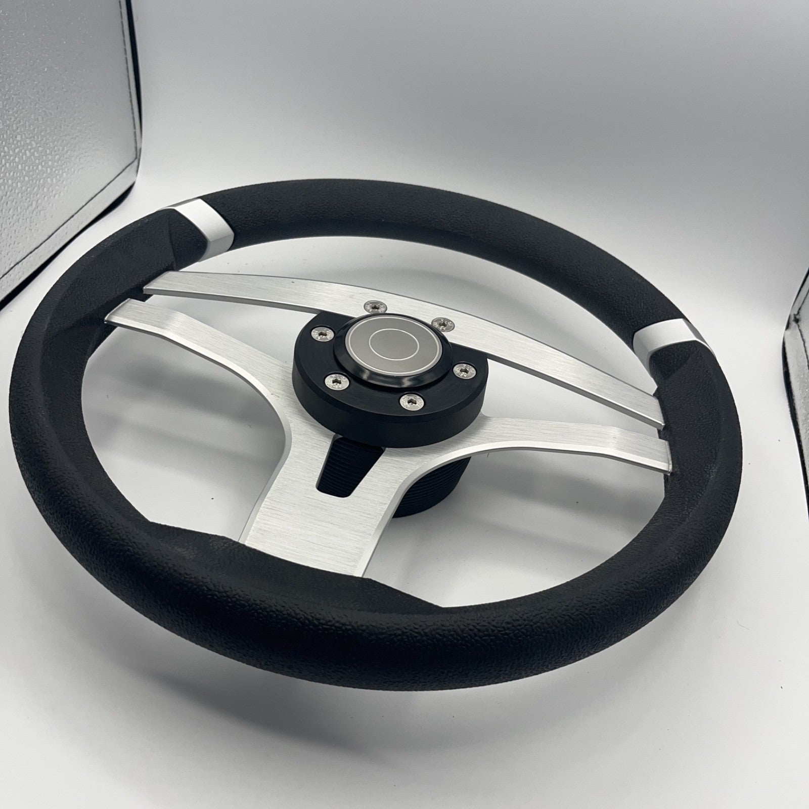 Badia Boat Steering Wheel Brushed Aluminum Spokes | Target Snap-in