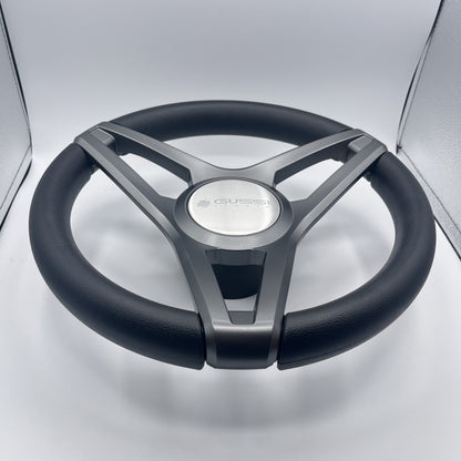 Molino Gray w/Soft Touch Urethane Rim Boat Steering Wheel | Gussi Italia