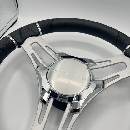 Verona Boat Steering Wheel Brush Alum Spoke | Manitou Boats