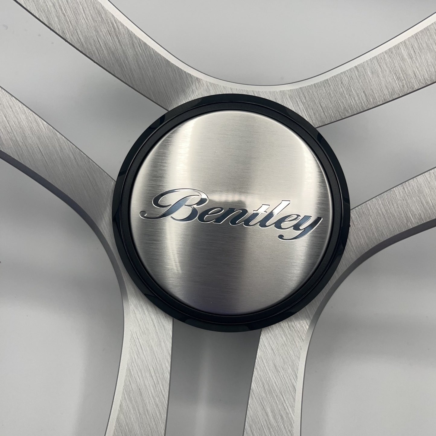 Benaco Boat Steering Wheel Brushed Aluminum Spokes | Bentley