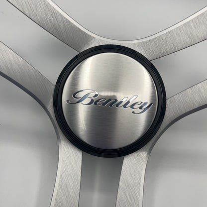 Benaco Boat Steering Wheel Brushed Aluminum Spokes | Bentley