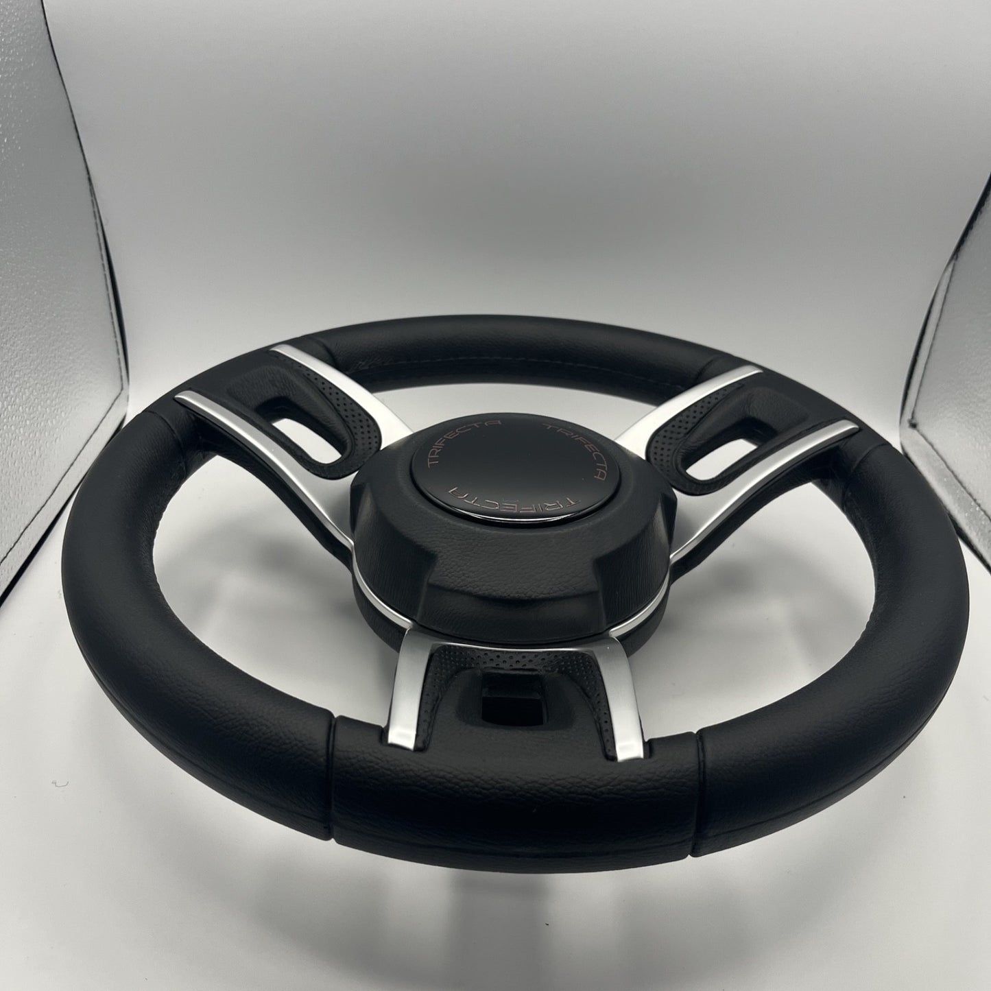 Gussi Italia Black Model 702 Steering Wheel | Trifecta Boats