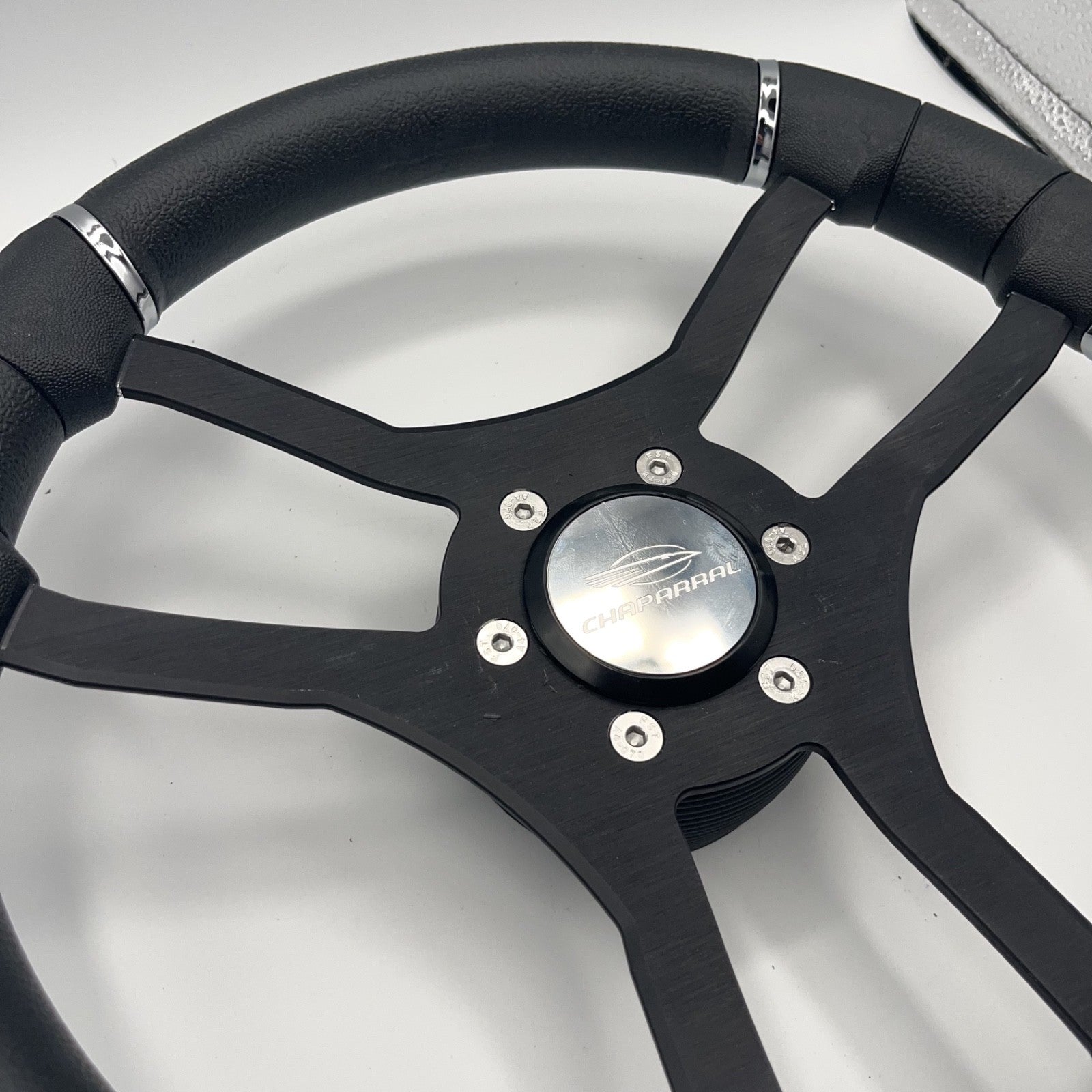 Malera Boat Steering Wheel Black Aluminum Spokes | Chaparral Boats