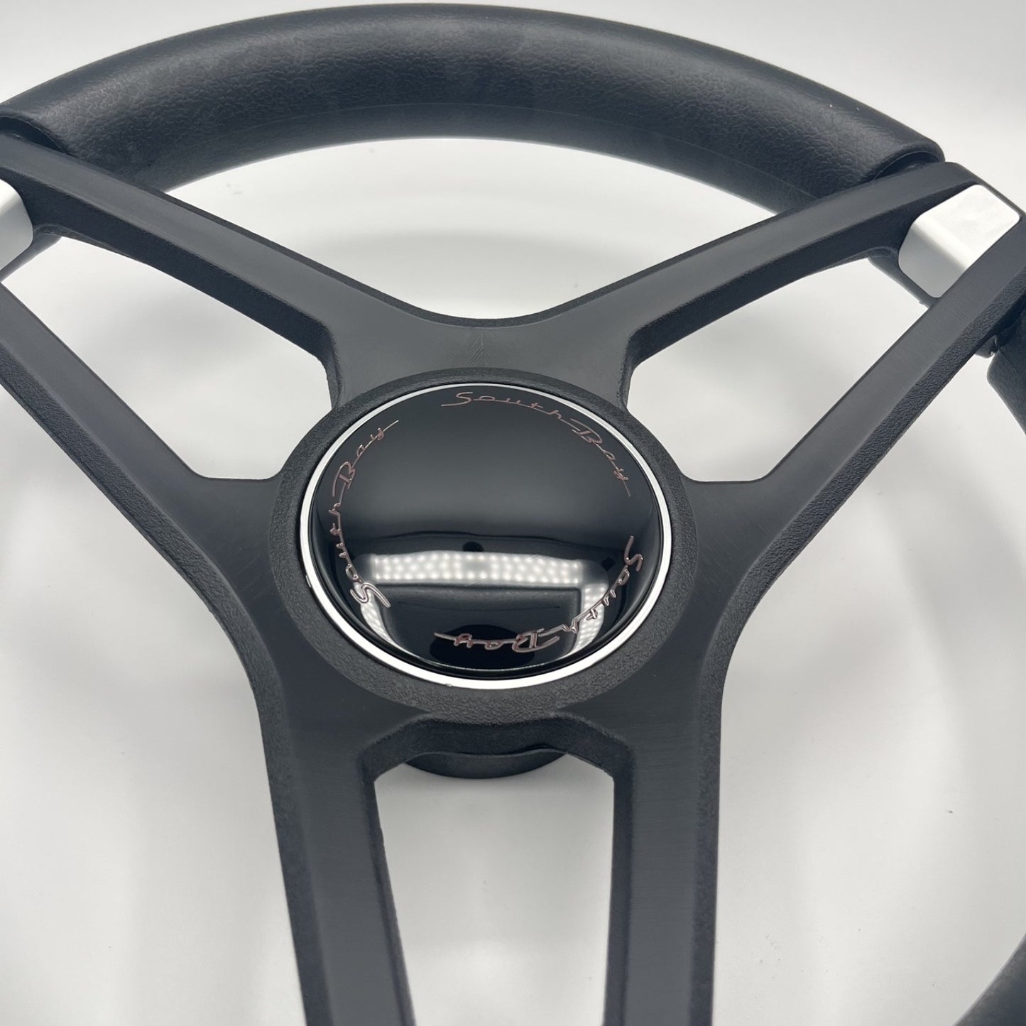 Molino Black w/Soft Touch Urethane Rim Boat Steering Wheel | South Bay Boats